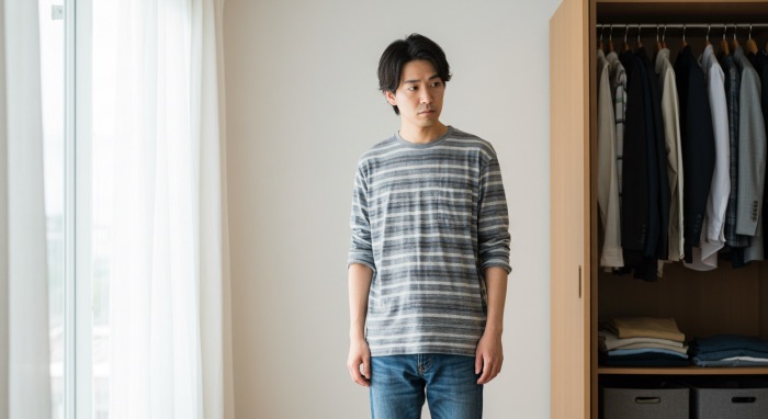 自身がない男性